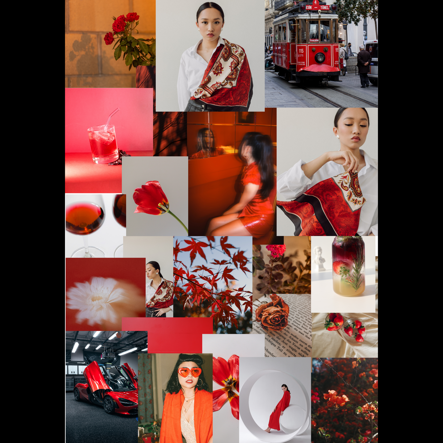 Fusion of Red: Collage Chronicles