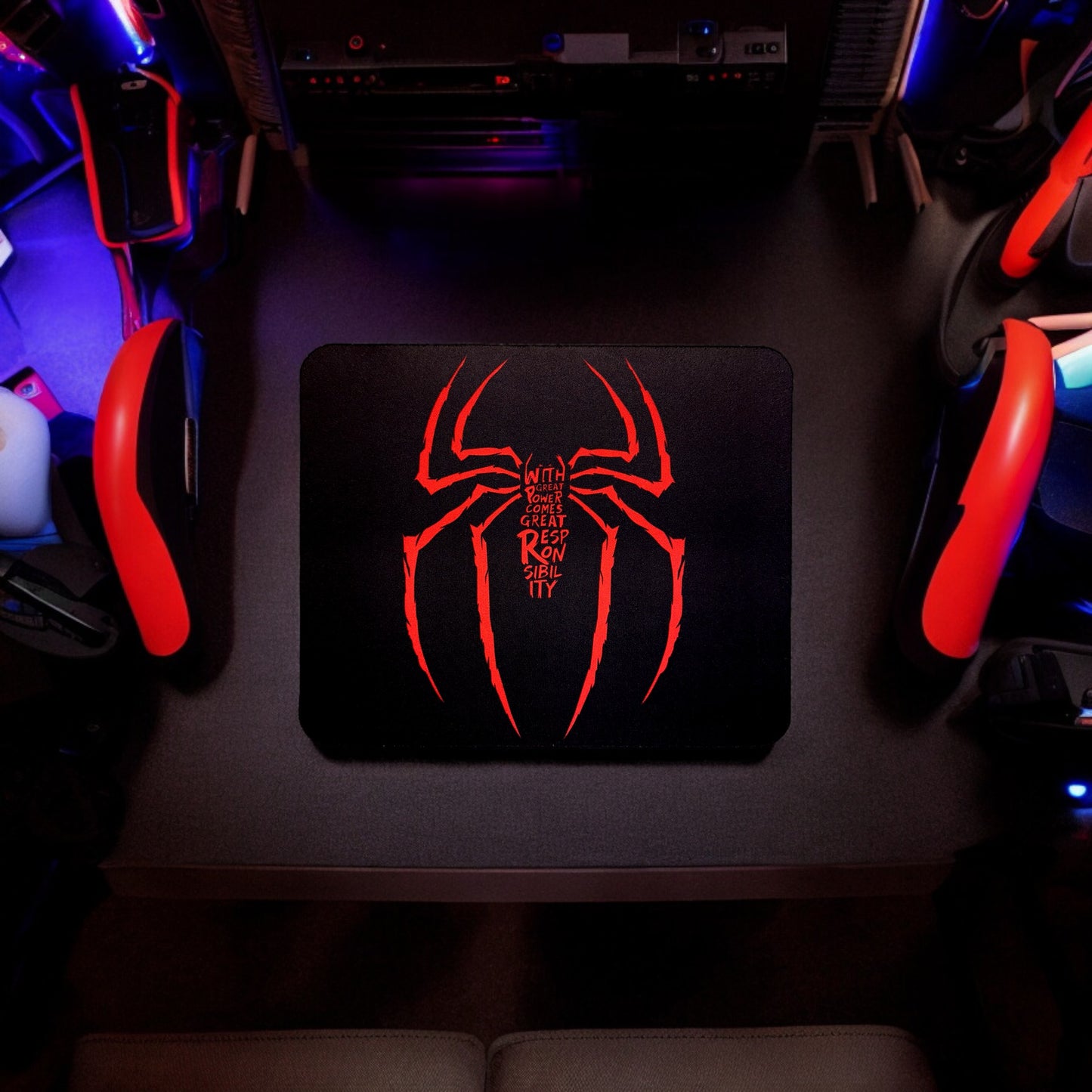 FARFIL Spiderman Dynamic Emblem Mousepad: Elevate Your Workspace!