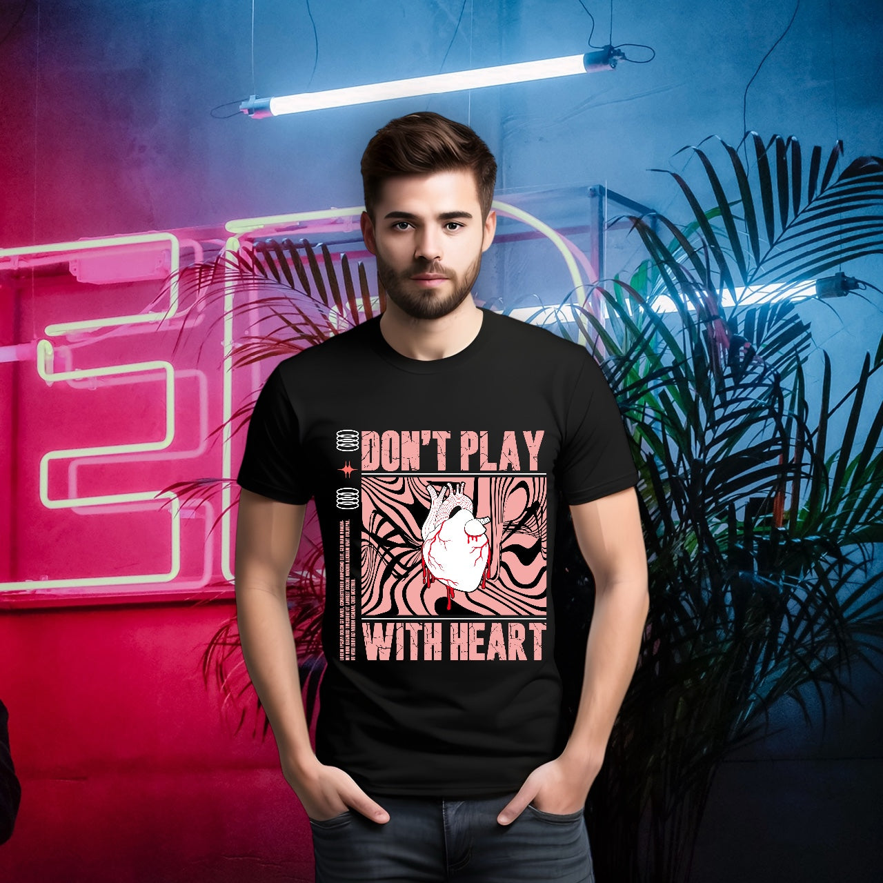 Heart's Warning: Don't Play with Heart T-shirt