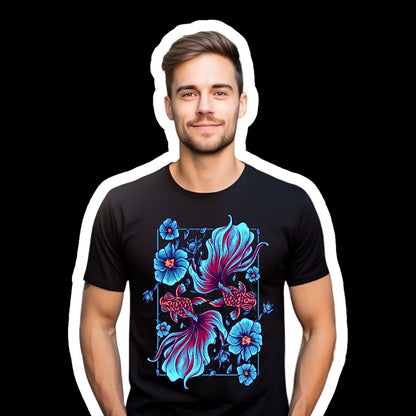 Golden Blue Betta Beauty T-shirt Design