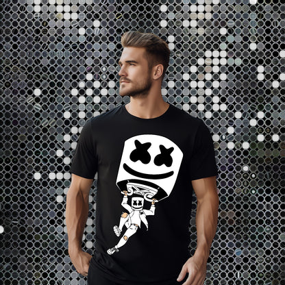 Marshmallow Moves: Dancing DJ T-shirt Design