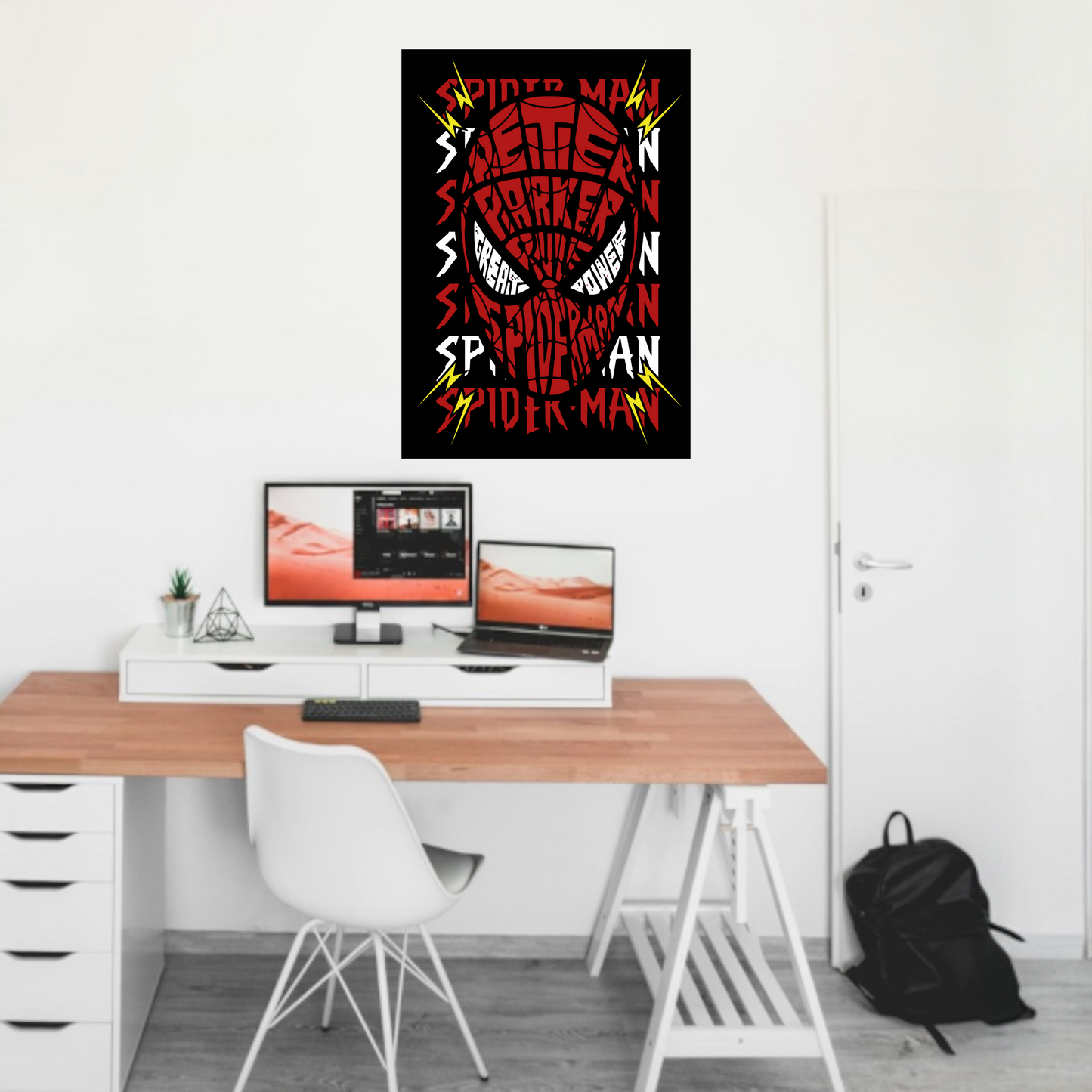 Heroic Web-Slinger Art Poster